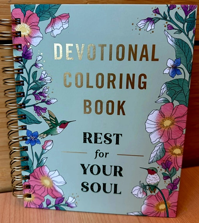 Devotional Coloring Book and Colored Pencils